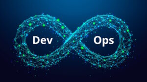 DevOps workshops illustration showing the DevOps infinity loop concept used for cloud and automation training.